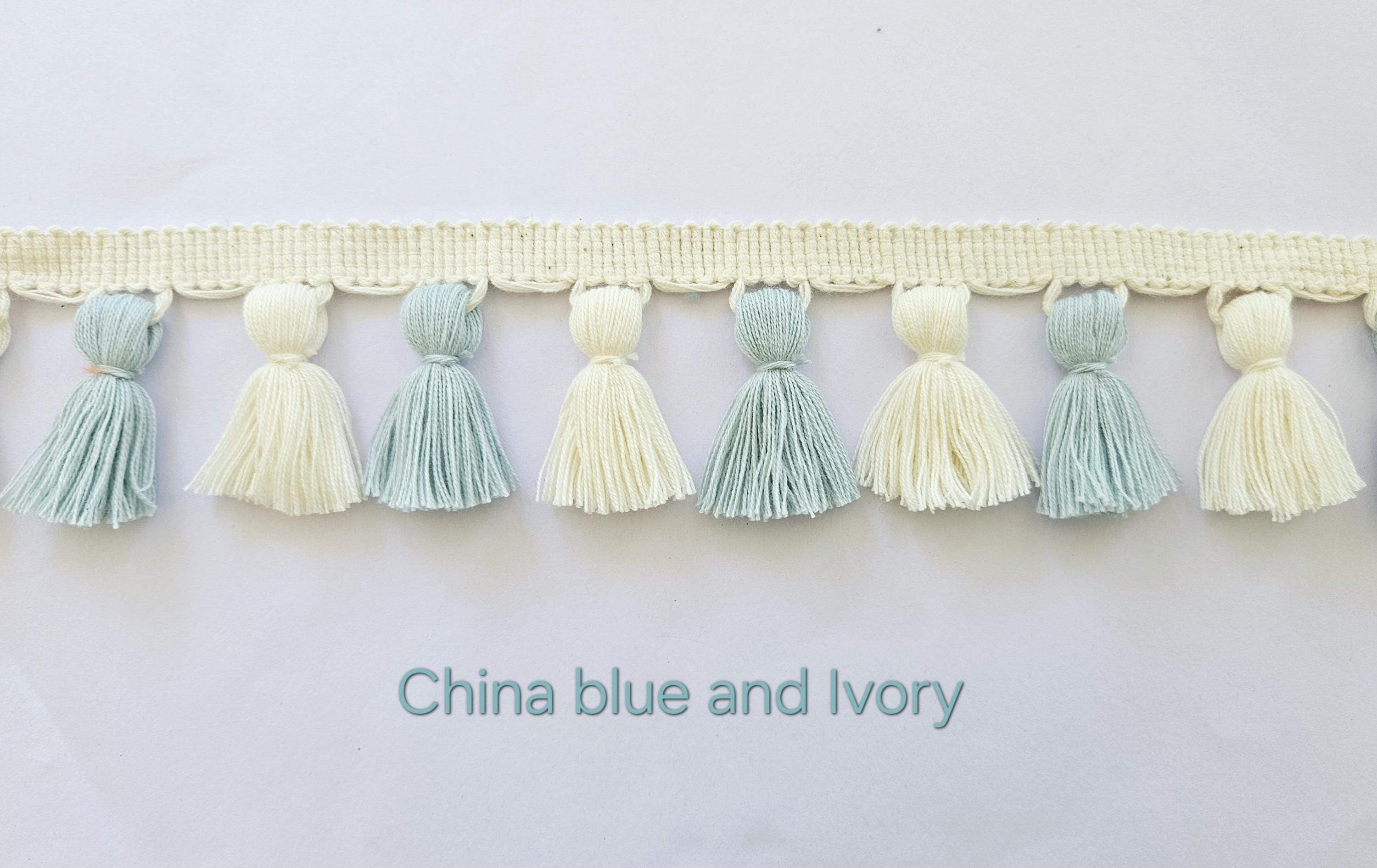 Blush pink tassel trim, pale rose tassel trim, tassel trim by the yard, tassel trimming, tassel trim, fringe, fringe trim, tassel fringe