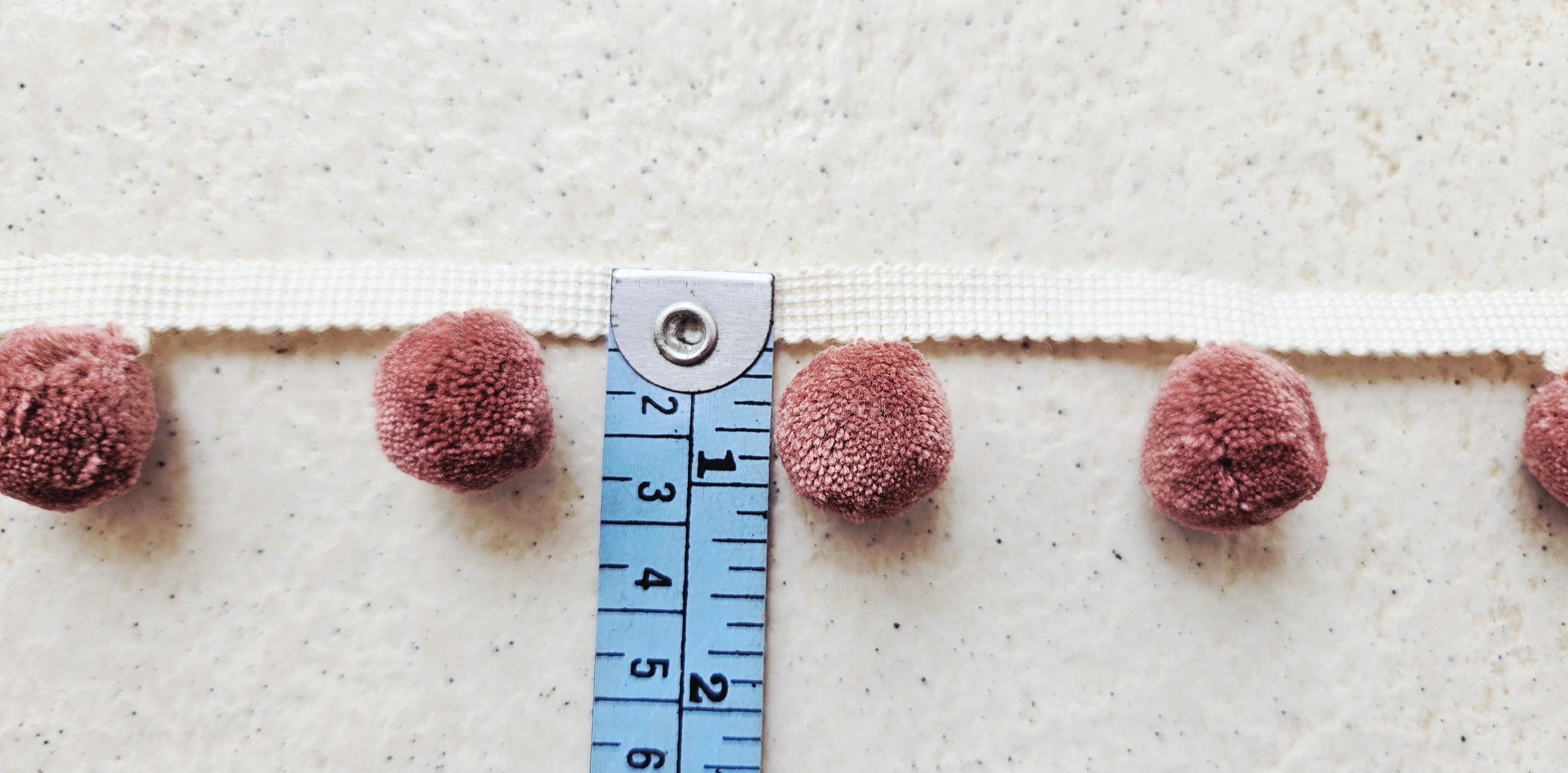 Hellebore pom pom trim, pom pom trim, pom pom for cushions, pom pom for curtains, pom pom for pillow cover, bobble trims, pom poms, fringes