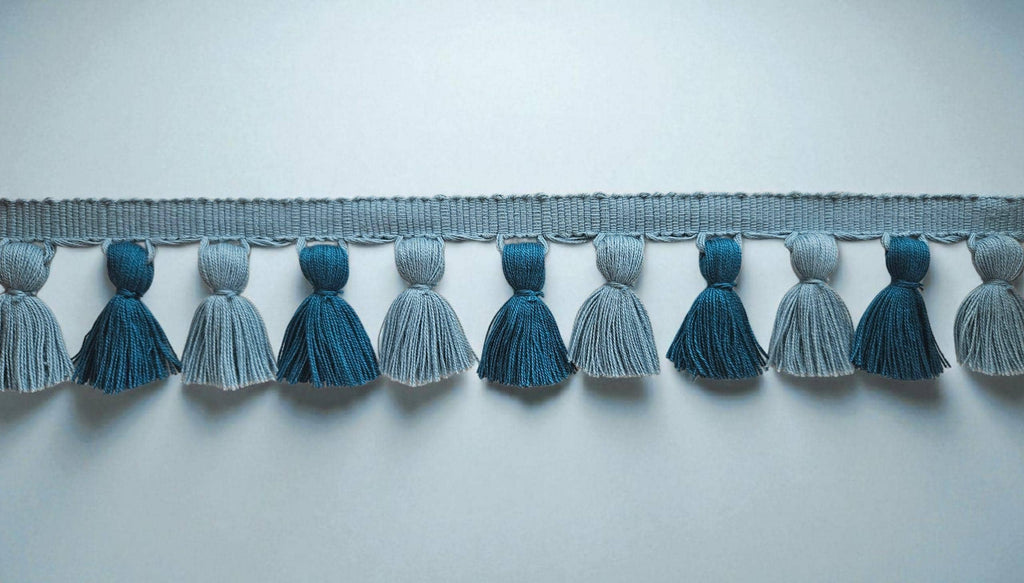 Multi colored tassel fringe,  tassel fringe multi color, cotton tassel trim, handmade tasssel trim, fringe trim, trim by the yard, fringes